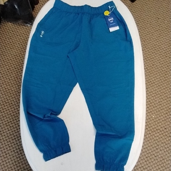 Janji Pants - Janji Blue Track Pants with Elastic Waistband